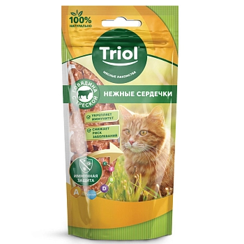 Triol лакомство для кошек Нежные сердечки