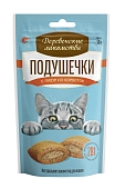 Деревенские лакомства Подушечки с пюре лакомство для кошек