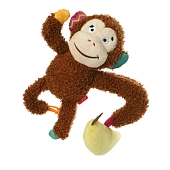 Gigwi Plush Friendz игрушка для собак Обезьяна с бананом