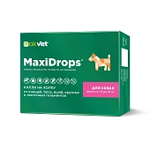 OKVET MaxiDrops капли для собак от клещей, блох, вшей и гельминтов от 5 до 10 кг