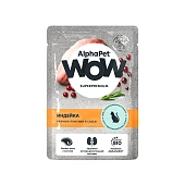 AlphaPet WOW пауч для стерилизованных кошек (ломтики в соусе)