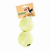 HOMEPET игрушка для собак мячи теннисные (2 шт)