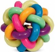 Triol игрушка для собак из цельнолитой резины Мяч-лабиринт с колокольчиком