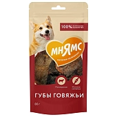 Мнямс лакомство для собак Губы говяжьи