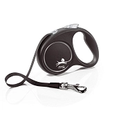 Flexi рулетка Black Design S до 15 кг (5 м лента)
