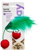 Petstages игрушка Dental "Вишни" с кошачьей мятой для кошек