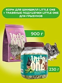 Little One Корм для шиншилл 900 г. + Травяные подушечки для грызунов 100 г. (комбо-набор)