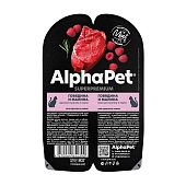 AlphaPet Superpremium пауч для взрослых кошек (кусочки в соусе)