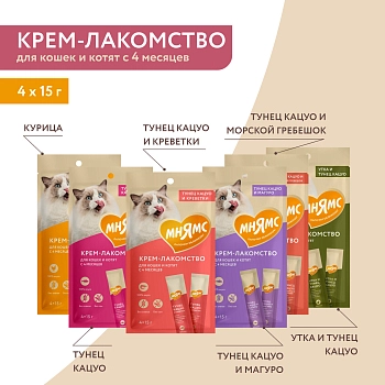 Мнямс крем-лакомство для кошек