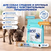 Jarvi сухой монопротеиновый полнорационный корм для собак сред. и крупных пород с чув. пищеварением