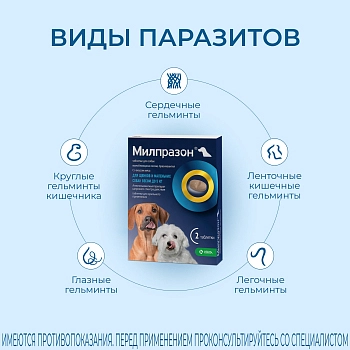 Милпразон антигельминтный препарат для собак менее 5 кг