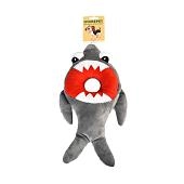 HOMEPET Seaside игрушка для собак акула со спасательным кругом с пищалкой
