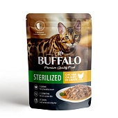 Mr.Buffalo sterilized пауч для стерилизованных котов и кошек (кусочки в соусе)