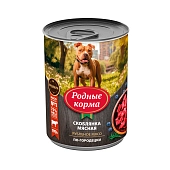 Родные корма консервы для собак скоблянка мясная по-городецки