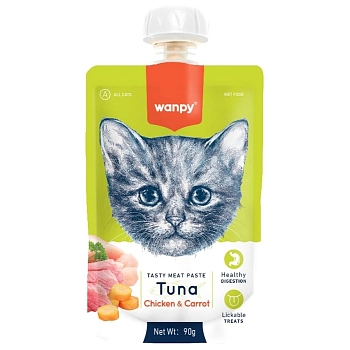 Wanpy Cat Лакомство для кошек Мясной мусс