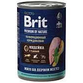 Brit Premium by Nature консервы для взрослых собак всех пород с чувствительным пищеварением