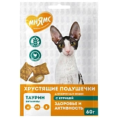 Мнямс хрустящие подушечки Здоровье и активность для кошек