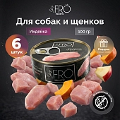 FRO полнорационный консервированный корм из индейки для собак и щенков всех пород