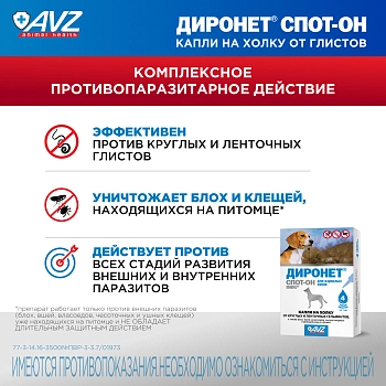 Диронет Спот-он для собак