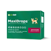 OKVET MaxiDrops капли для кошек от клещей, блох, вшей и гельминтов от 1 до 4 кг