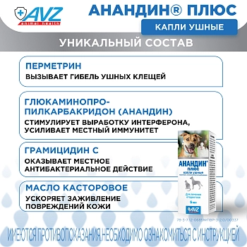 Анандин Плюс капли ушные