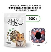 FRO корм для хомяков+Dono Della подвесной домик-гнездо для грызунов (комбо-набор)