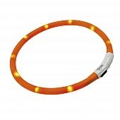 Ferplast ошейник Night Over 55 мерцающий с USB зарядкой